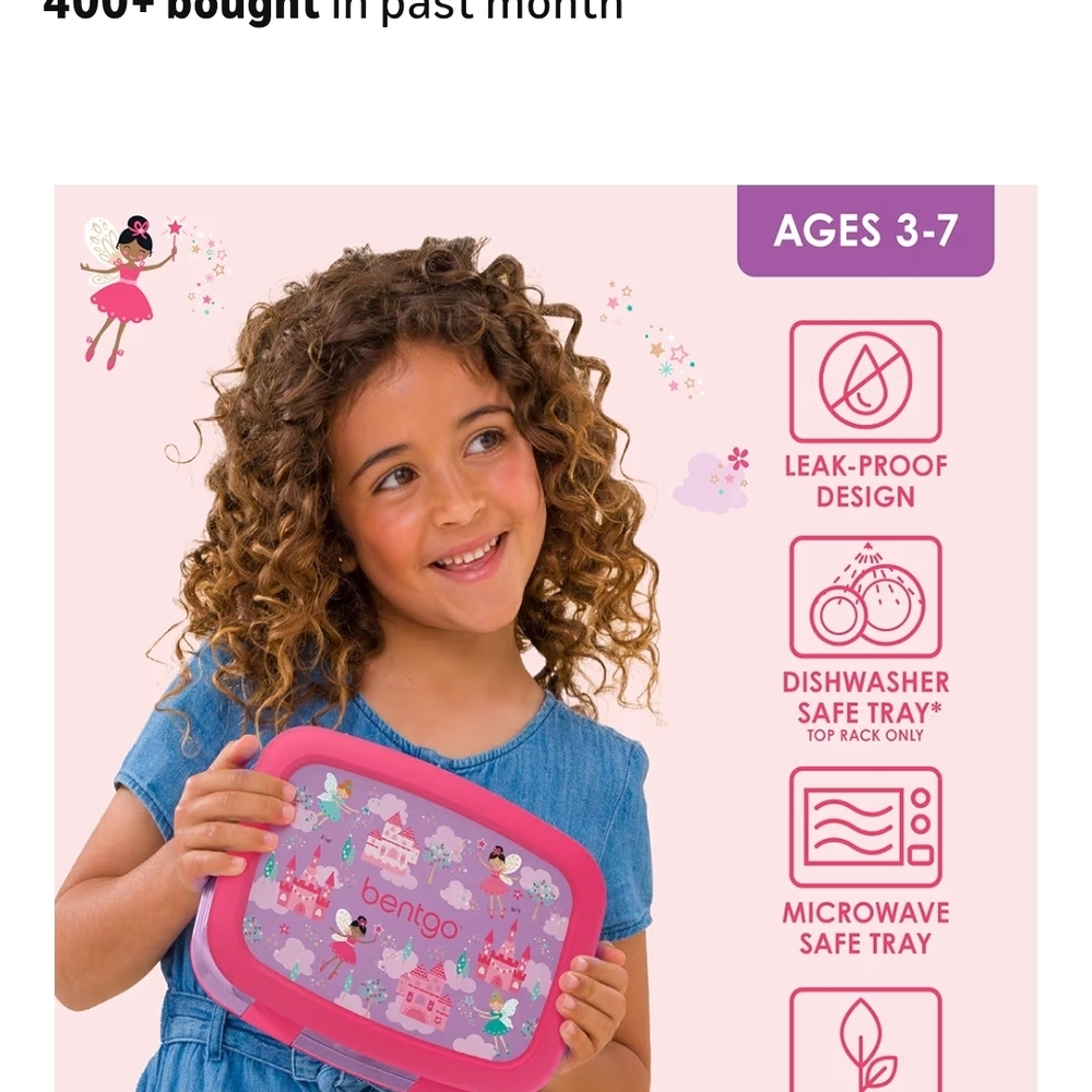 Kids Pink Lunch Box - Picture 3 of 3